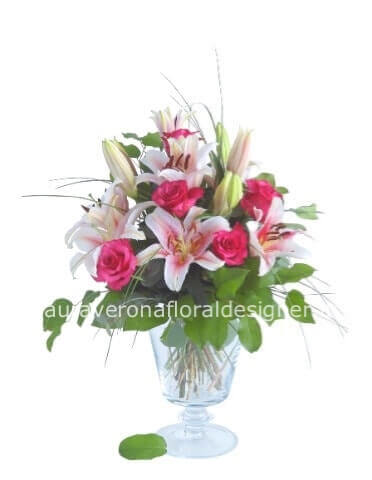 Mazzo di lilium e rose